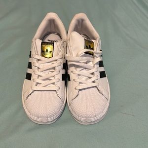 Adidas Superstar white black striped